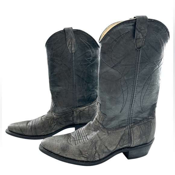 Dingo Men’s Gray Western Cowboy Boots Pointed Toe - Picture 1 of 13